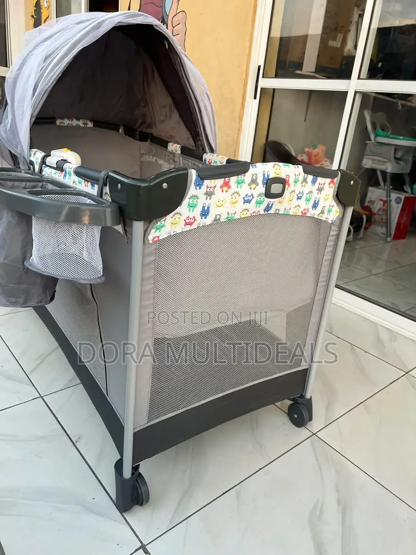 Imported Joie Excursion Travel Cot a Beautiful Complete Nursery