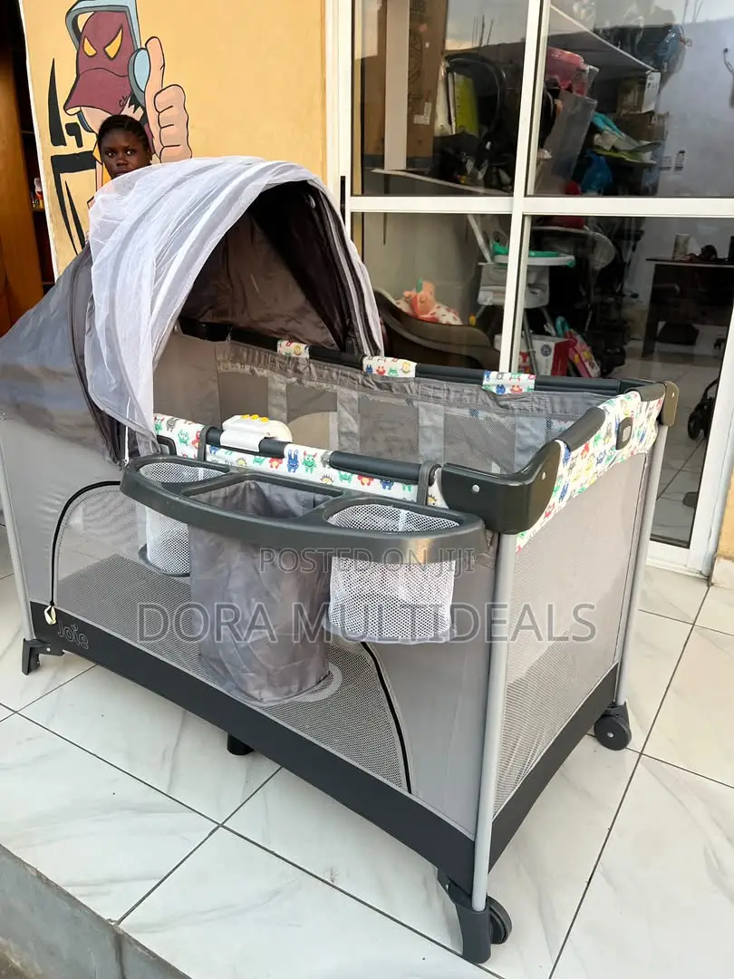 Imported Joie Excursion Travel Cot a Beautiful Complete Nursery