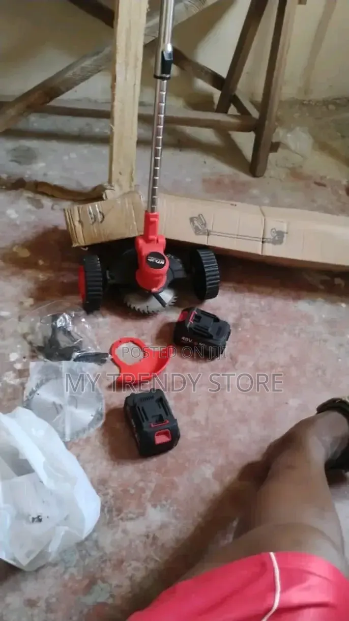 Rechargeable Grass Cutter With Two Batteries