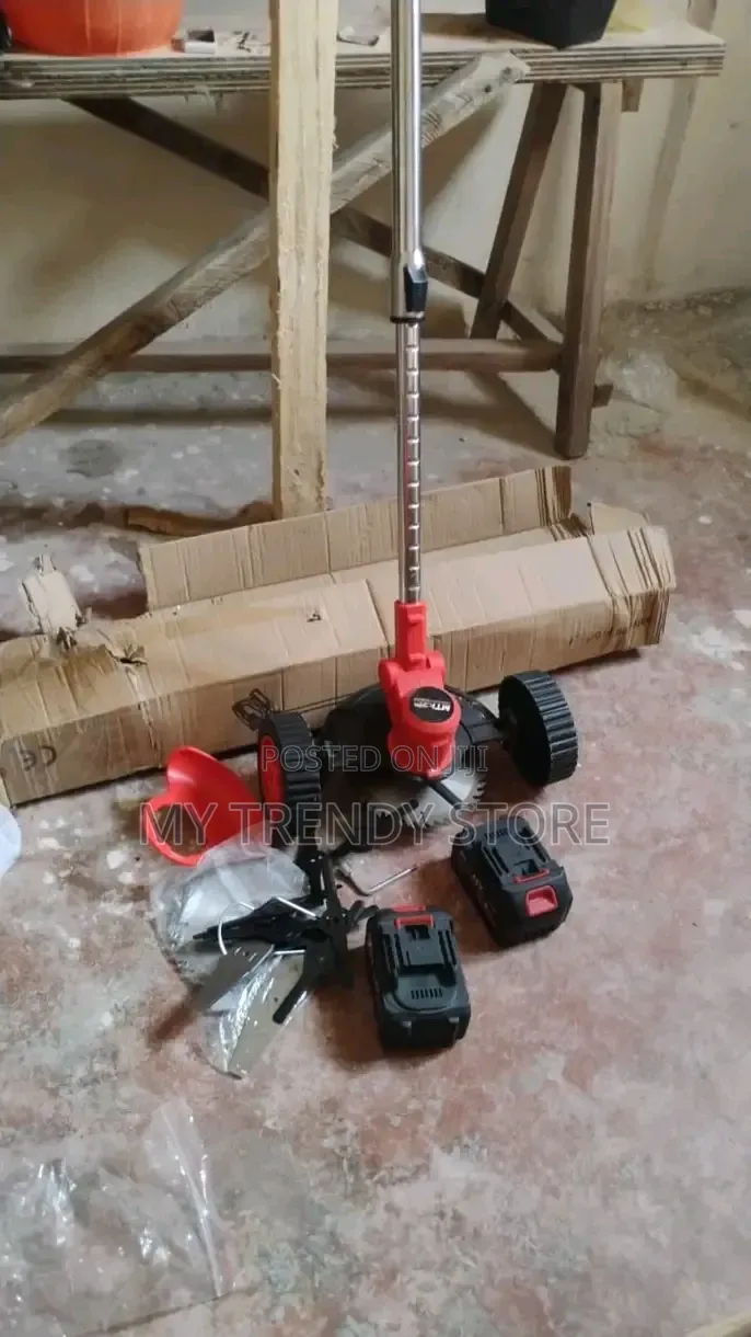 Rechargeable Grass Cutter With Two Batteries