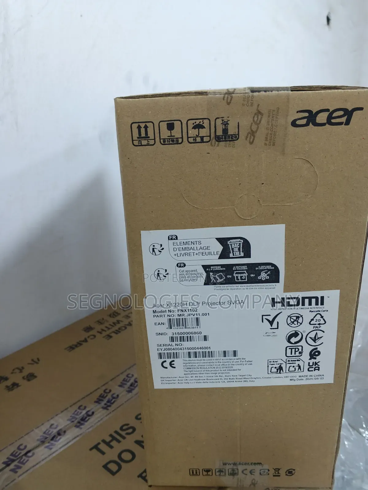 Acer X1220H 2700 Lumens XGA DLP Projector