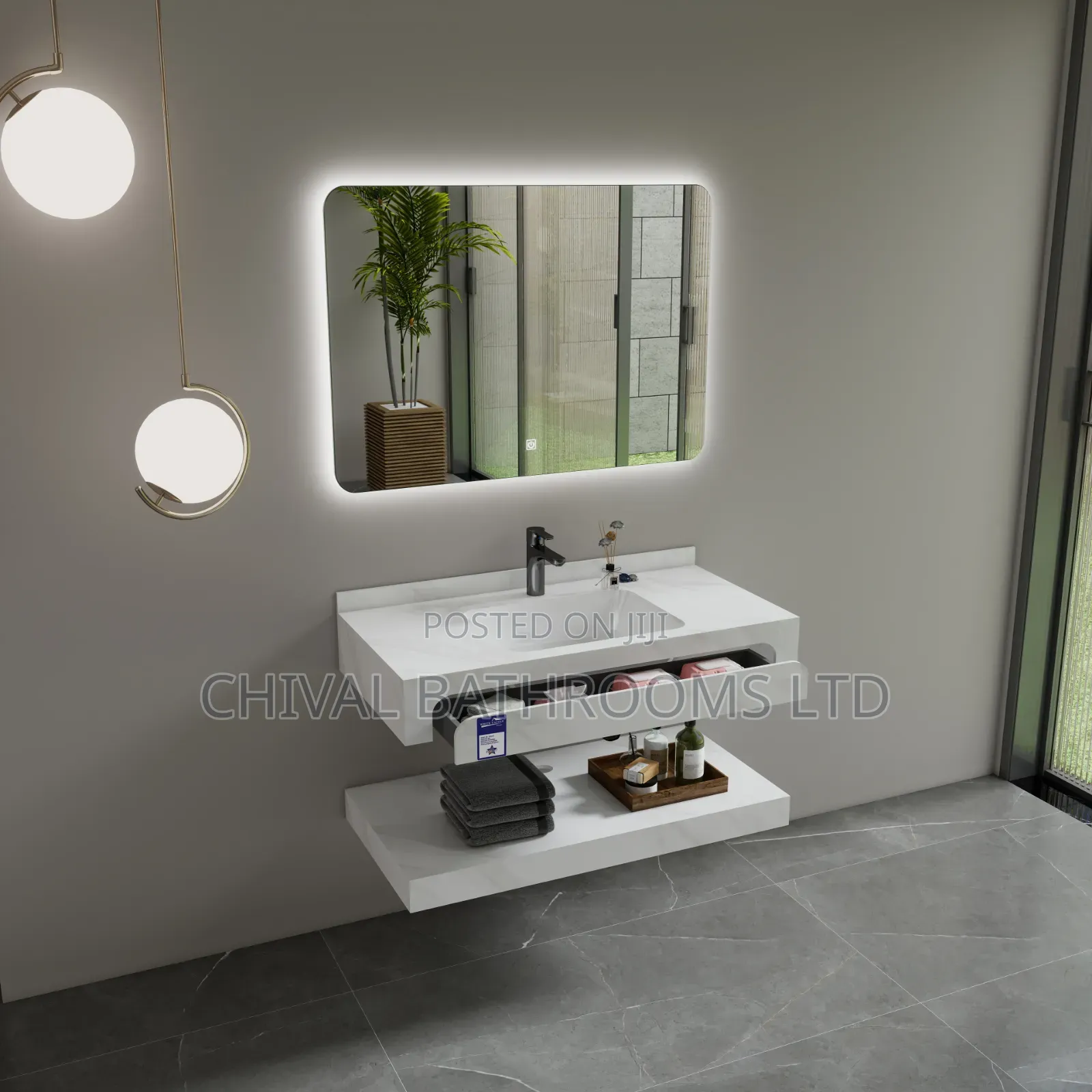 Cabinet Basin and Mirrors