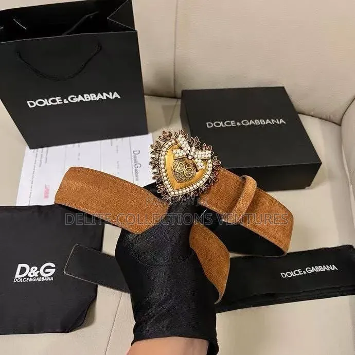 Luxury Update D&G Luxury Suede Devotion Belt.