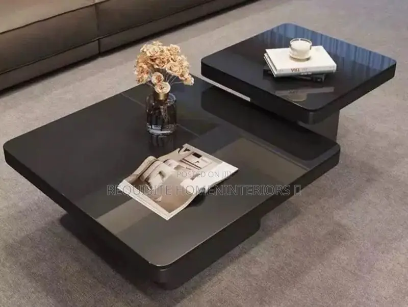 Dual-Tier Tempered Glass Coffee Table