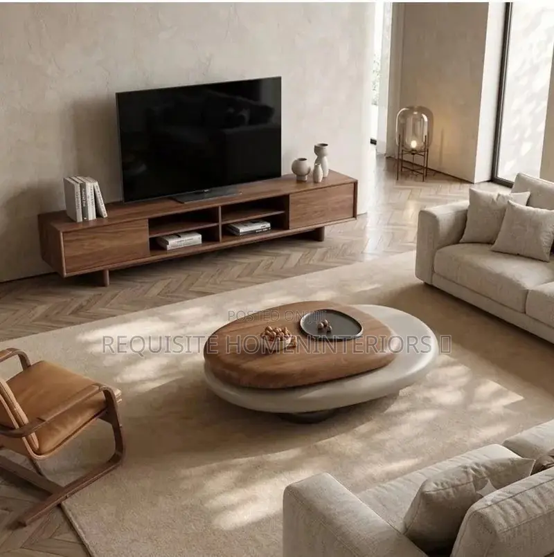 Dual-Layer Pebble Coffee Table