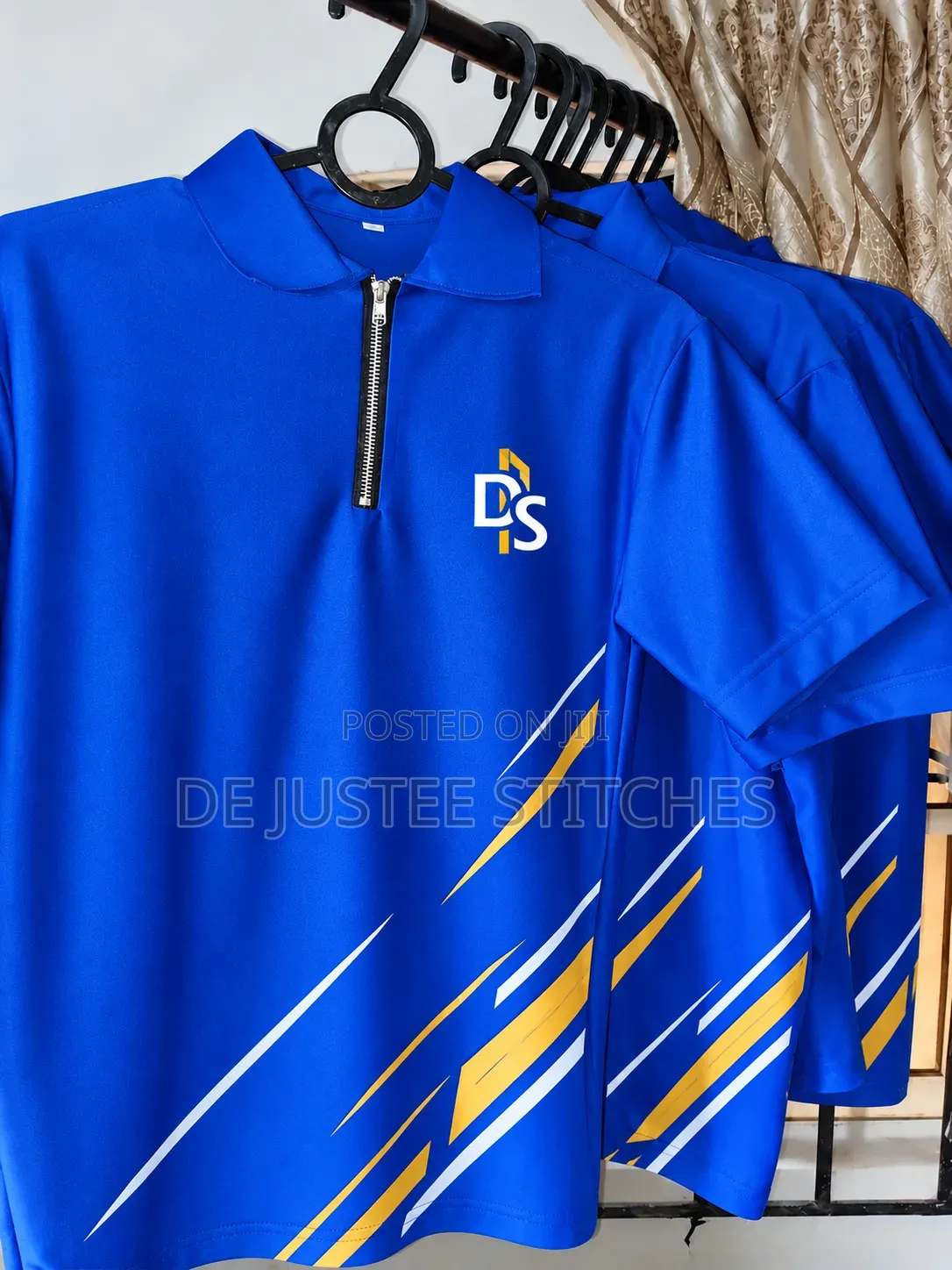 Zip Collar Polo and Tshirt With Branding.