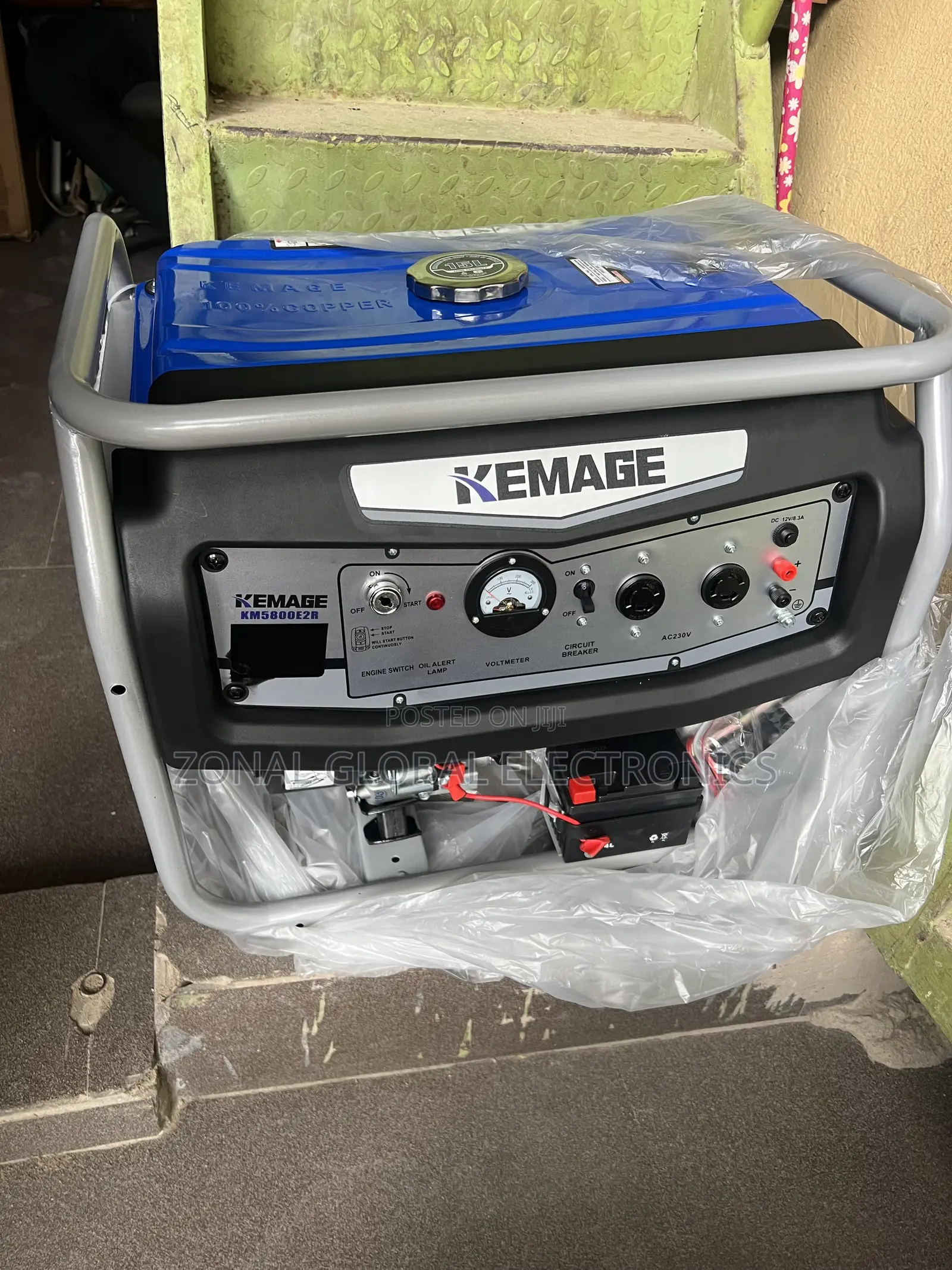 Kemage 5800 Remote Control & Key Starter Generator – 5.5KVA
