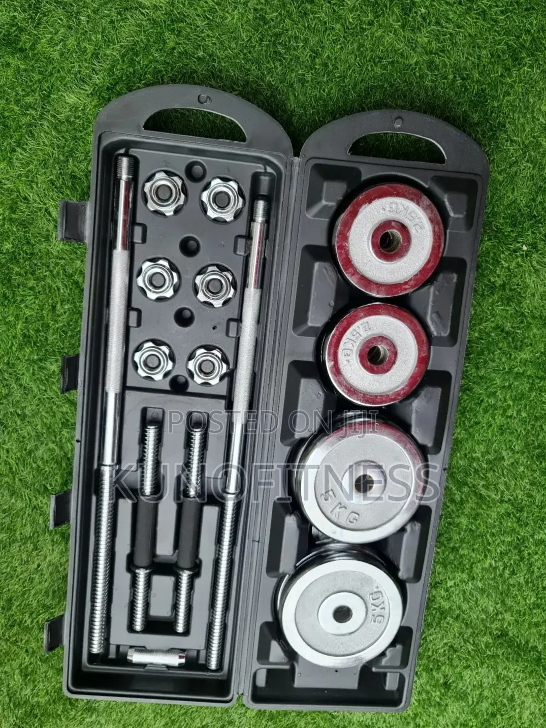 50KG 2-in-1 Dumbbell & Barbell Weight Set