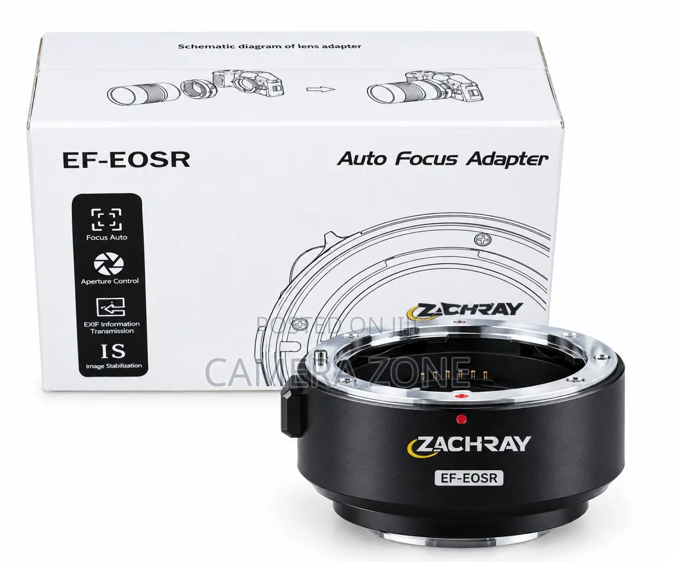 Ef-Eos R Auto Focus Canon Lense Adapetr.