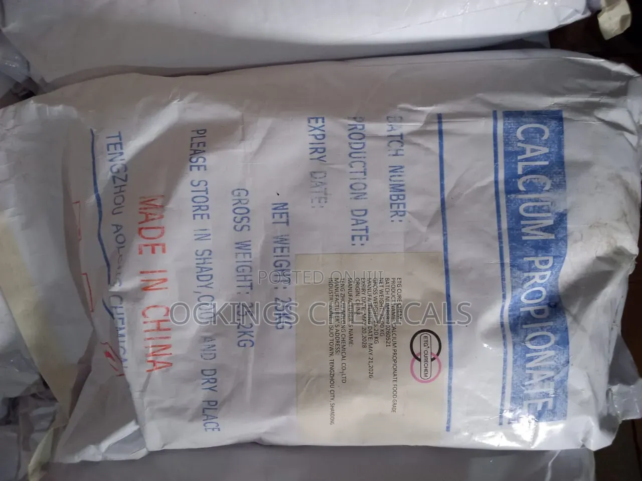 Calcium Propionate Food Grade