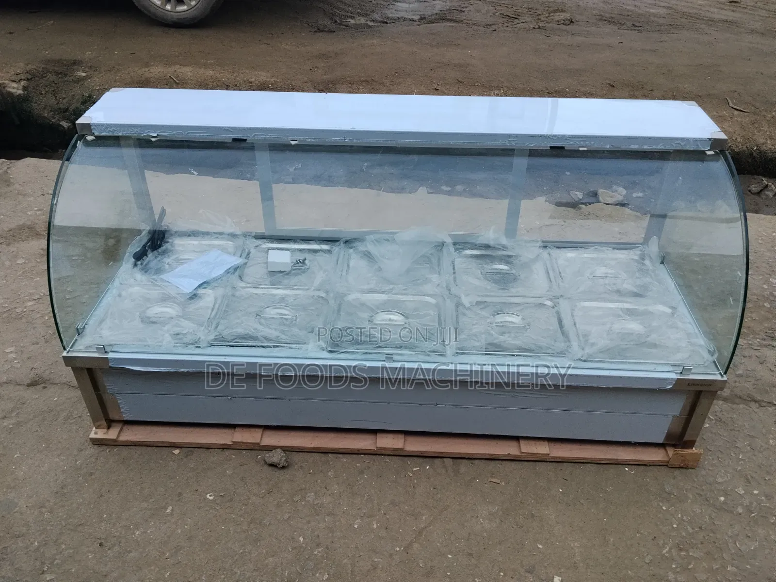 5 Plate Foreign Food Warmer Curve Glass