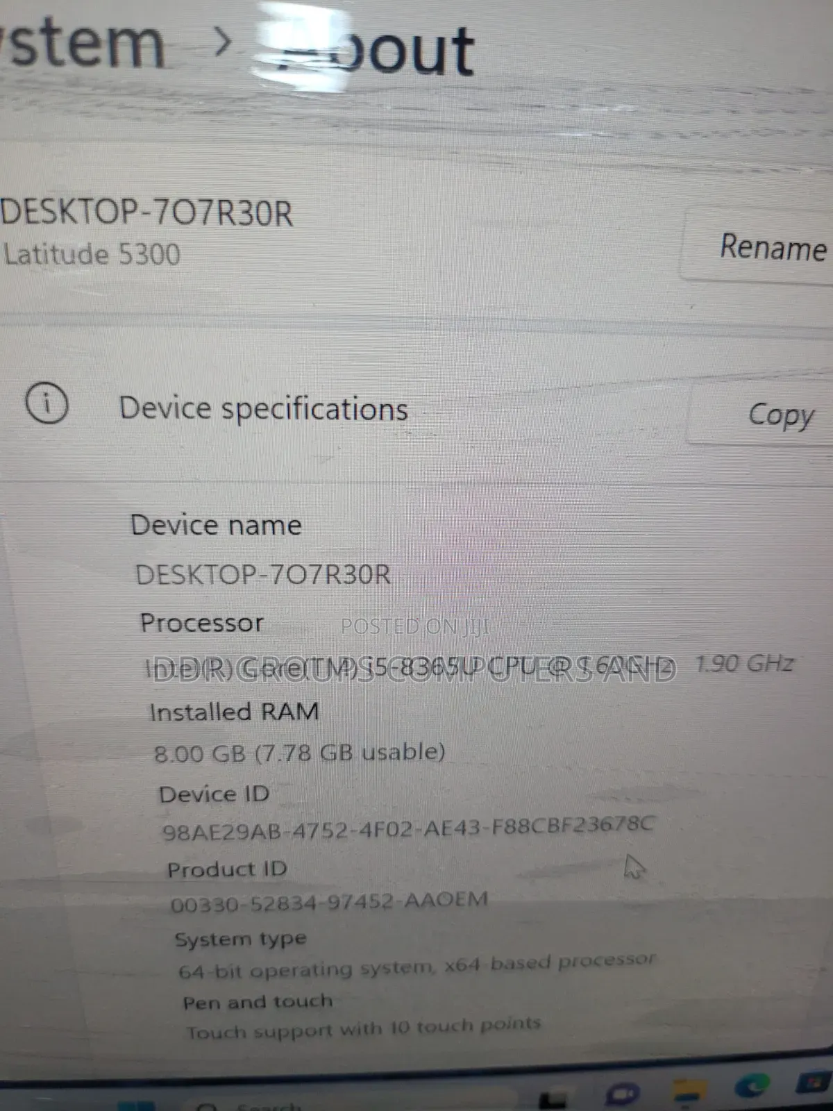 Laptop Dell Latitude 5300 2-in-1 8GB Intel Core i5 SSD 256GB