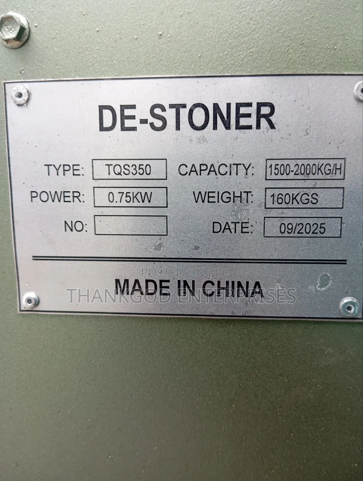 Rice Destoner Machine 200kg