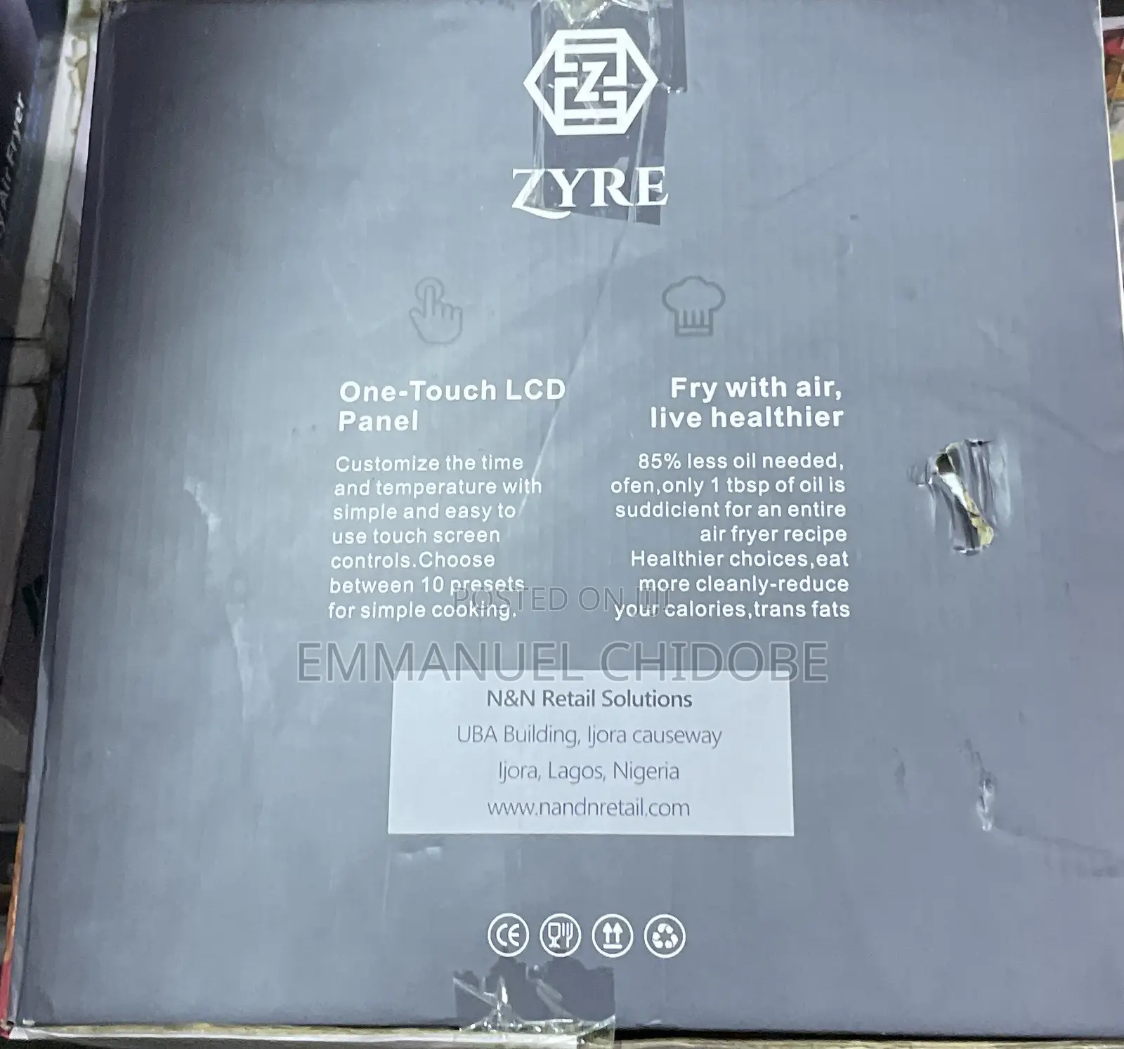 11l Zyre Airfryer