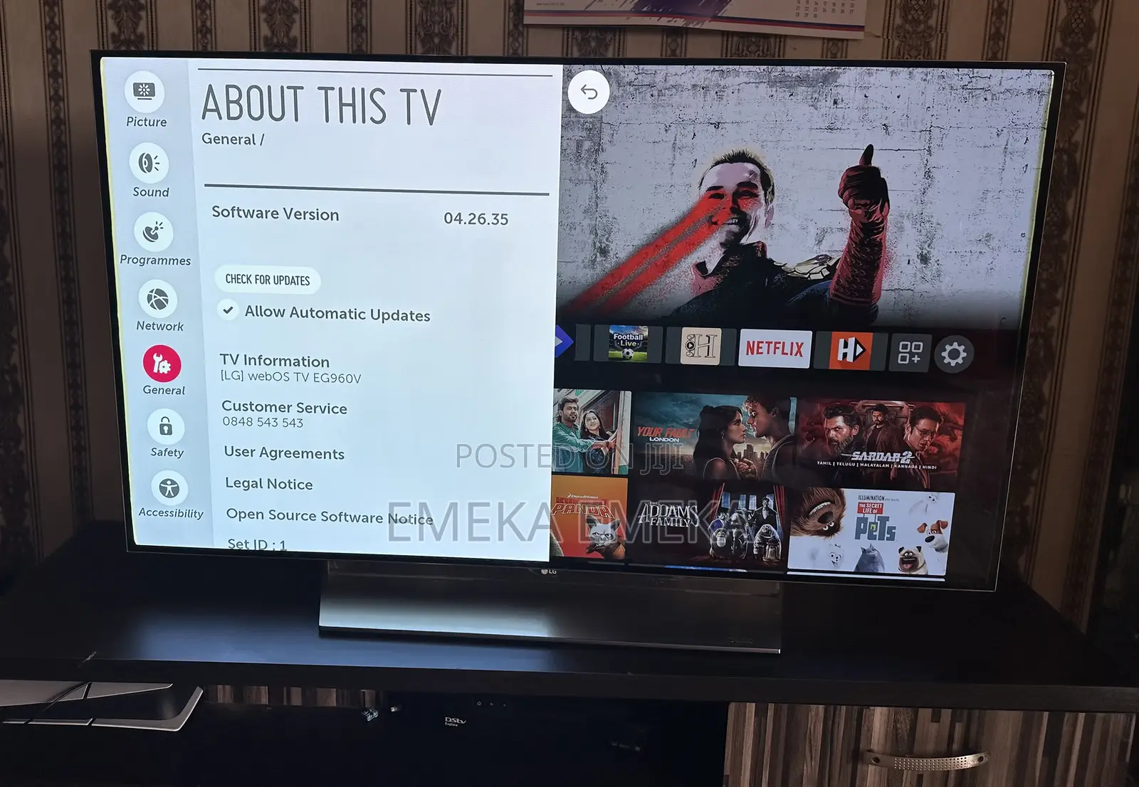 The LG 55’ 4k Ultra Hd Oled Smart TV