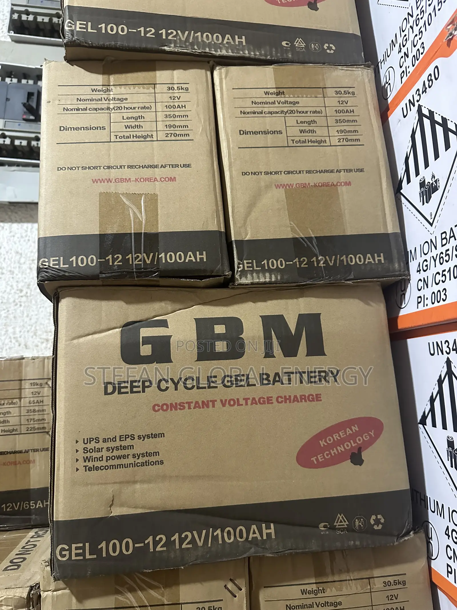 100Ah .12v Deep Cycle Dry Cel Battery