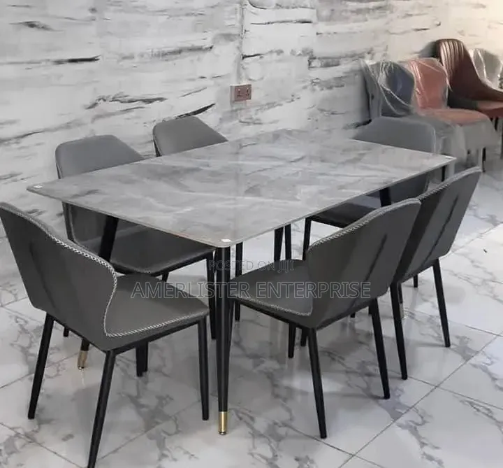Beautiful 6seater Marble Top Dining Set