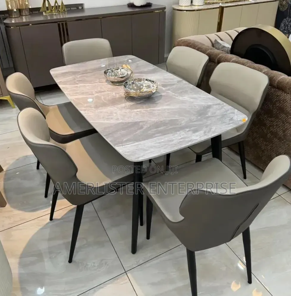 Imported 6-Seater Marble Top Dining Set