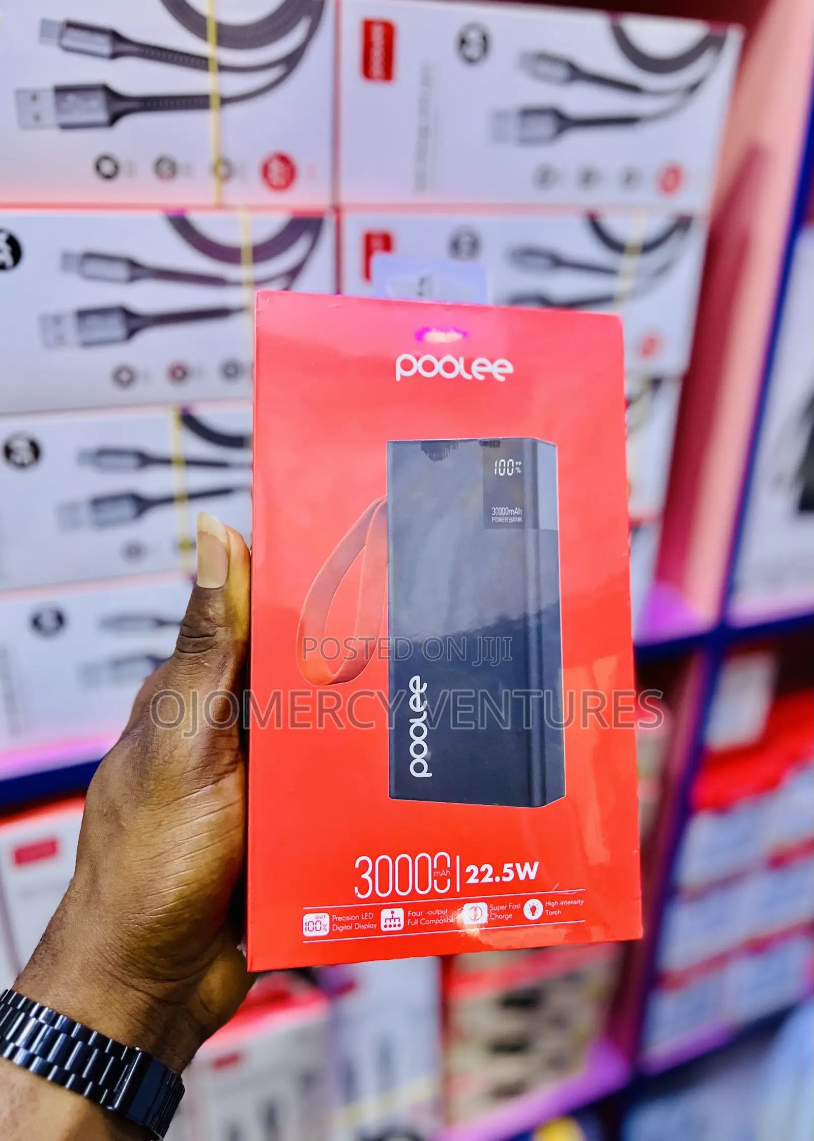 Poolee 30000mAh Tiger 22.5W Fast Charging Power Bank