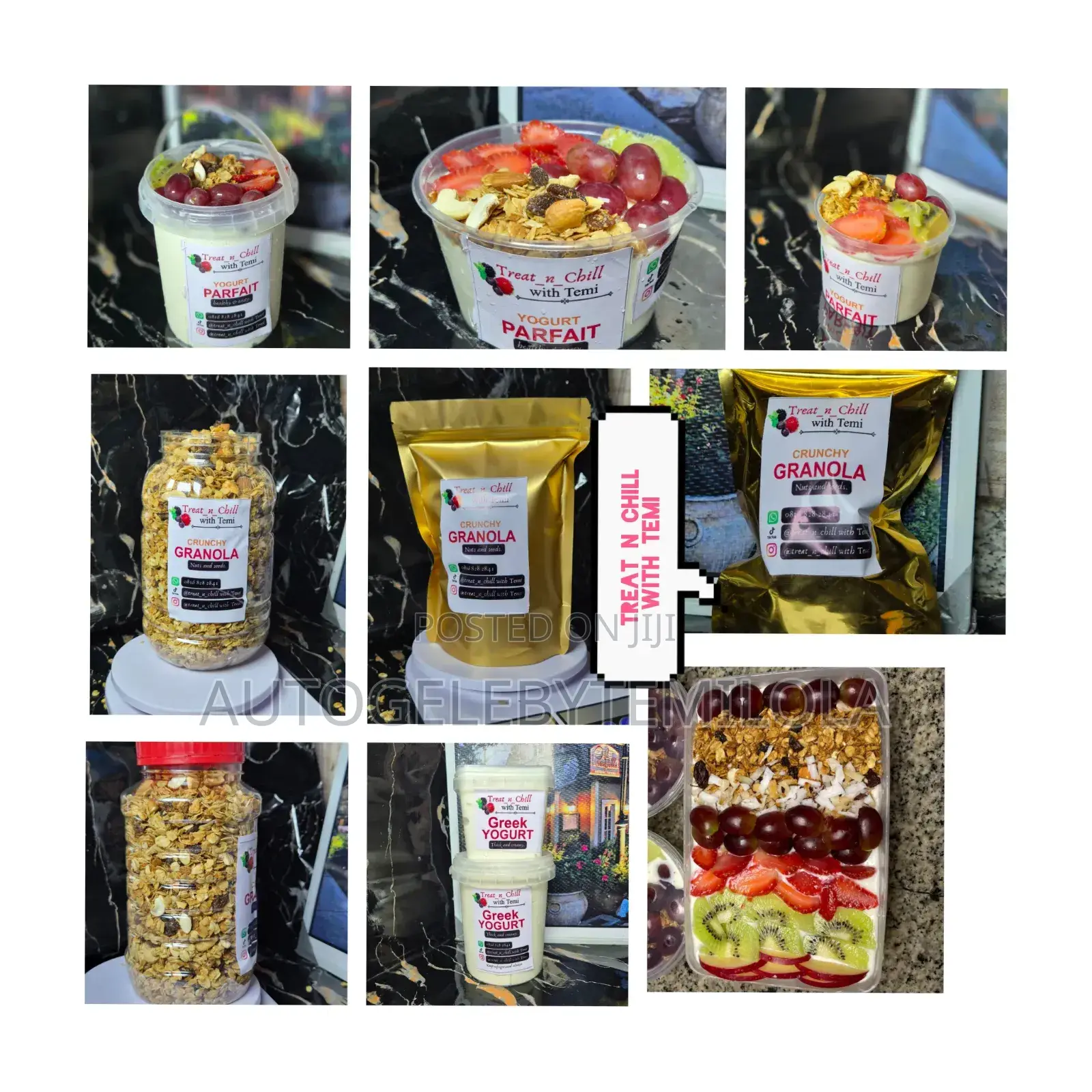 Parfait, Crunchy Granola and Greek Yougurt