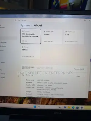 Laptop Dell Precision 7670 64GB Intel Core i9 SSD 1T