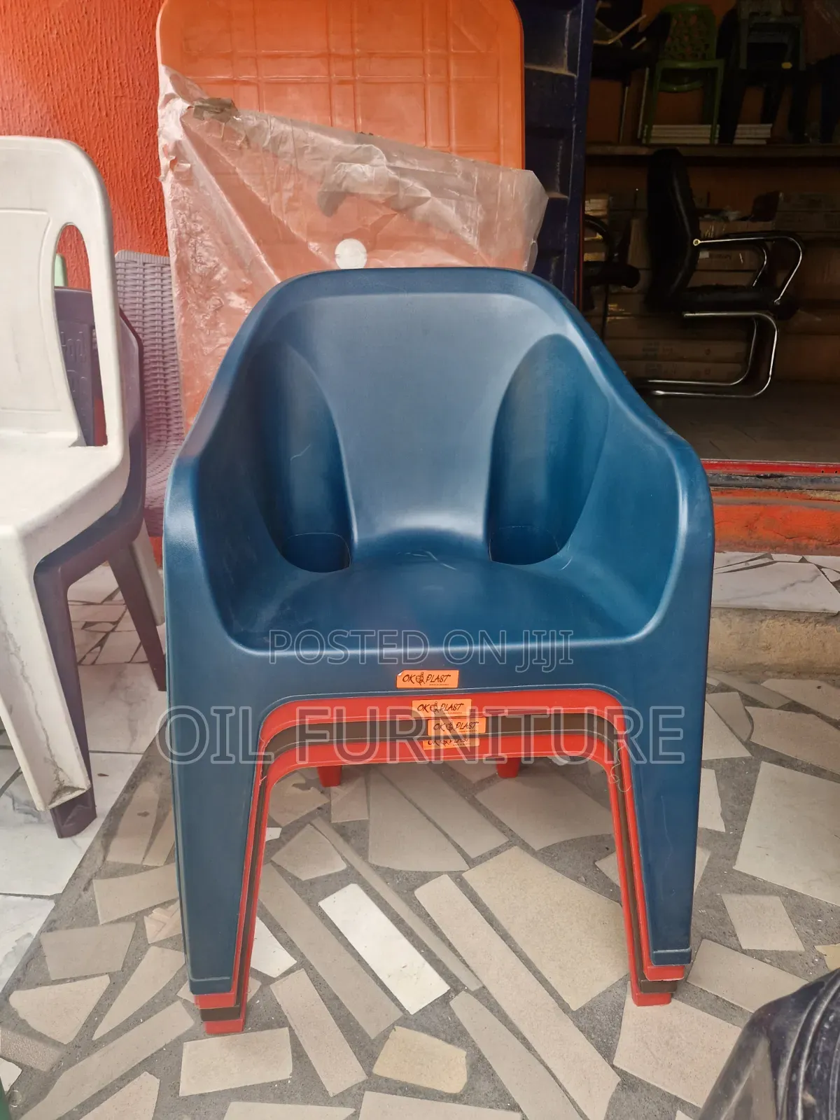 Quality Stackable Plastic Chairs With Armrests (OK Plast)