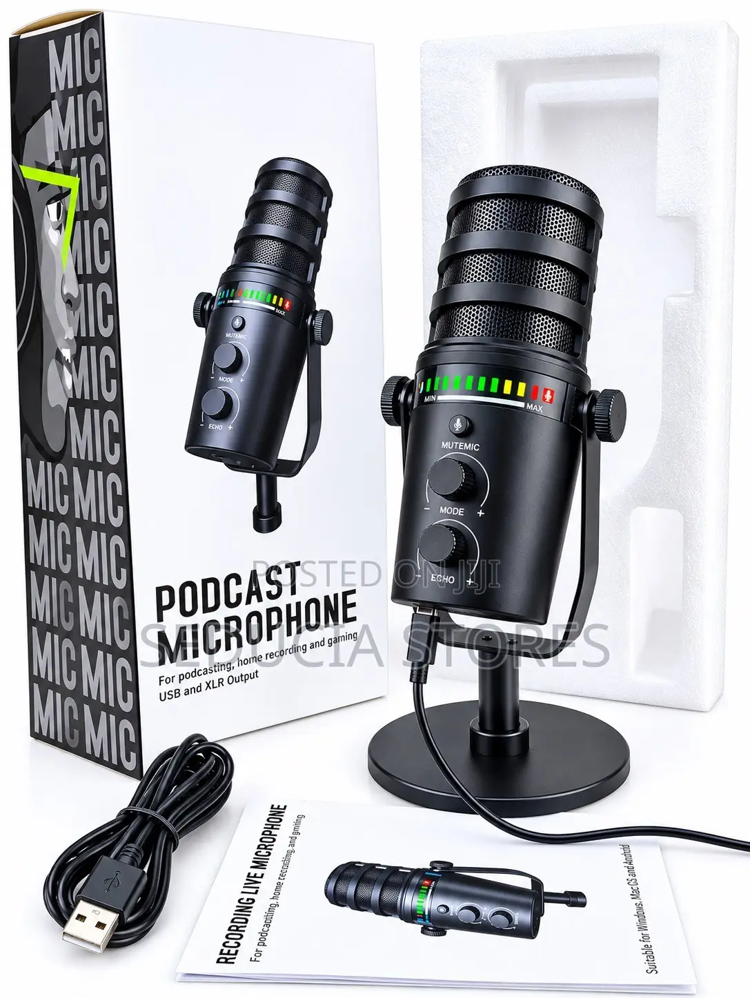 Condenser Microphone, MV7 Podcast Studio Mic