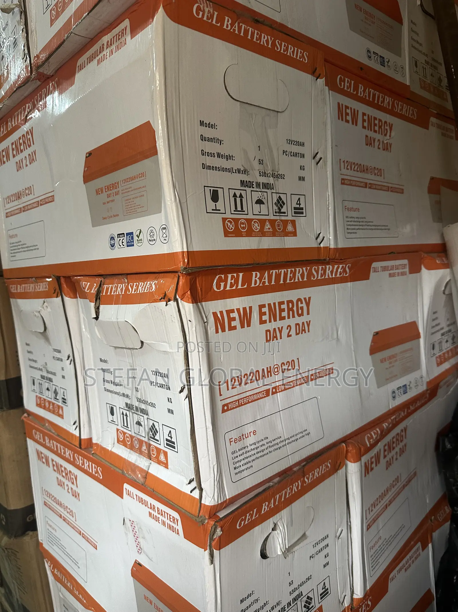 220Ah .12V New Energy Deep Cycle Dry Cel Battery