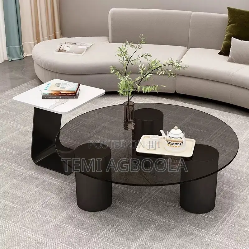 Onyx Glass and Marble Center Table