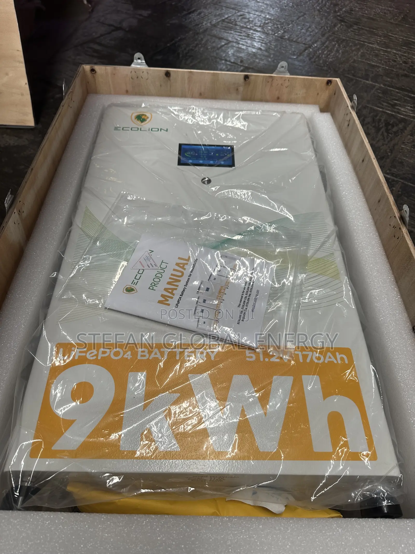 9kwh .51.2v Ecolion Littium Battery