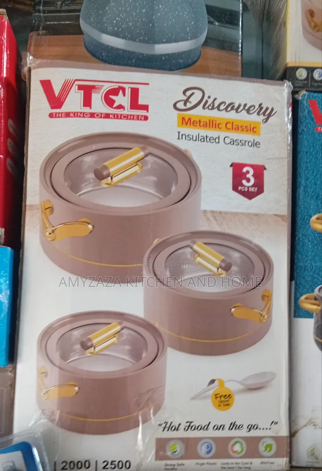 VTCL Discovery Metallic Classic Insulated Casserole Set.