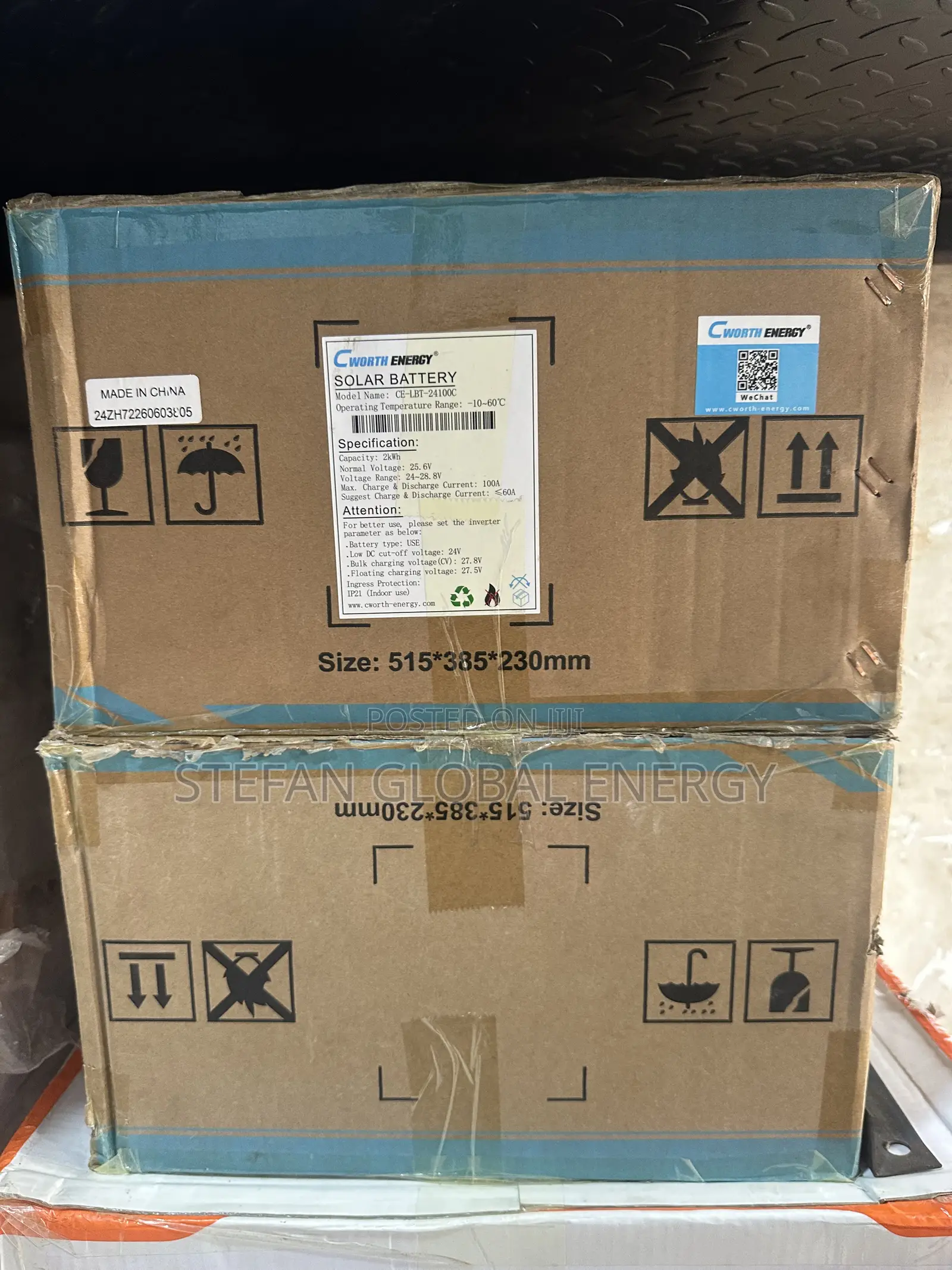 2.5kwh .24v Cworth Littium Battery