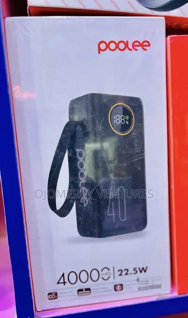 Poolee Energy 40000mAh Power Bank With 22.5W Fast Charging