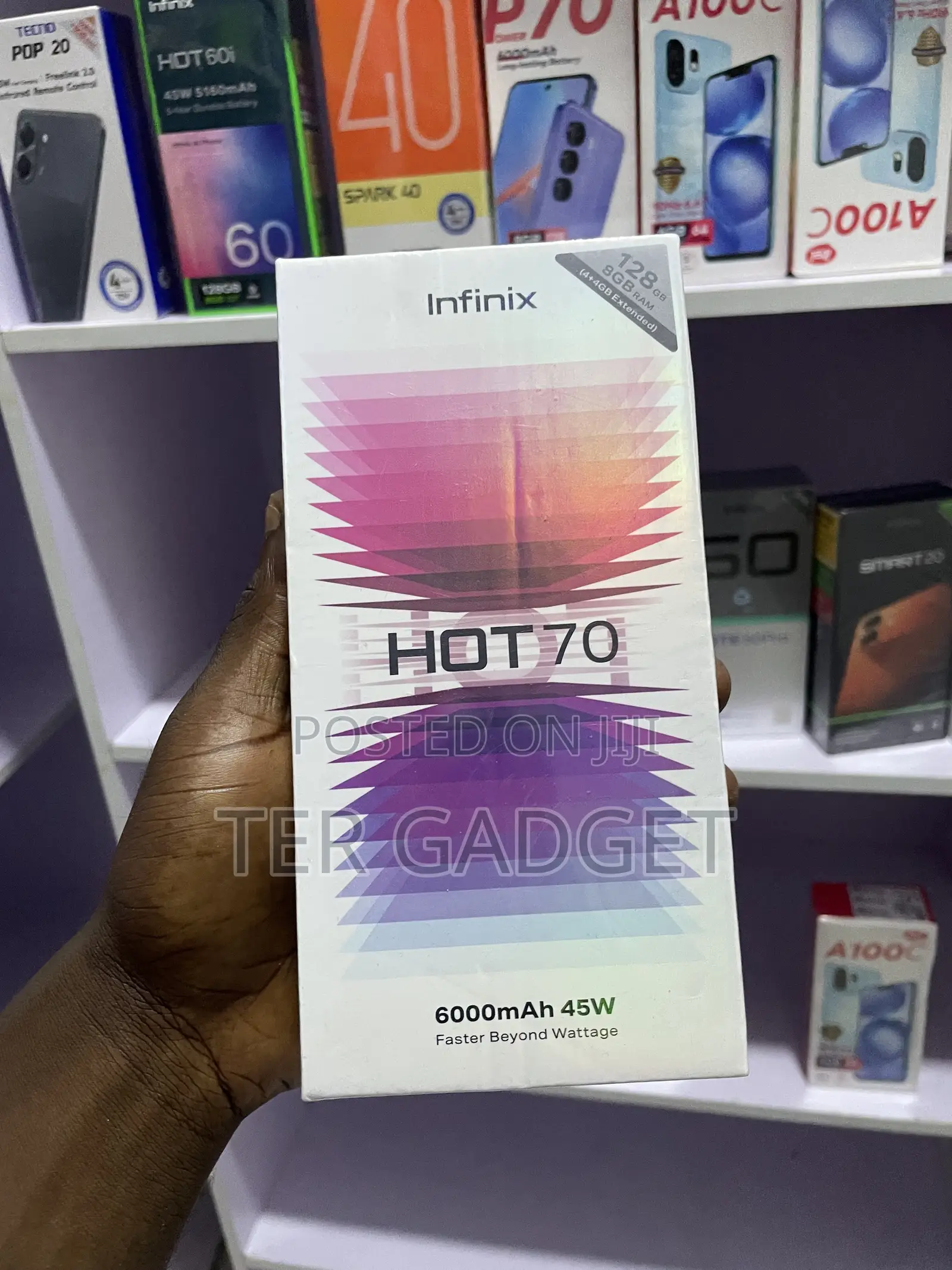 New Infinix Hot 70 128 GB Graphite