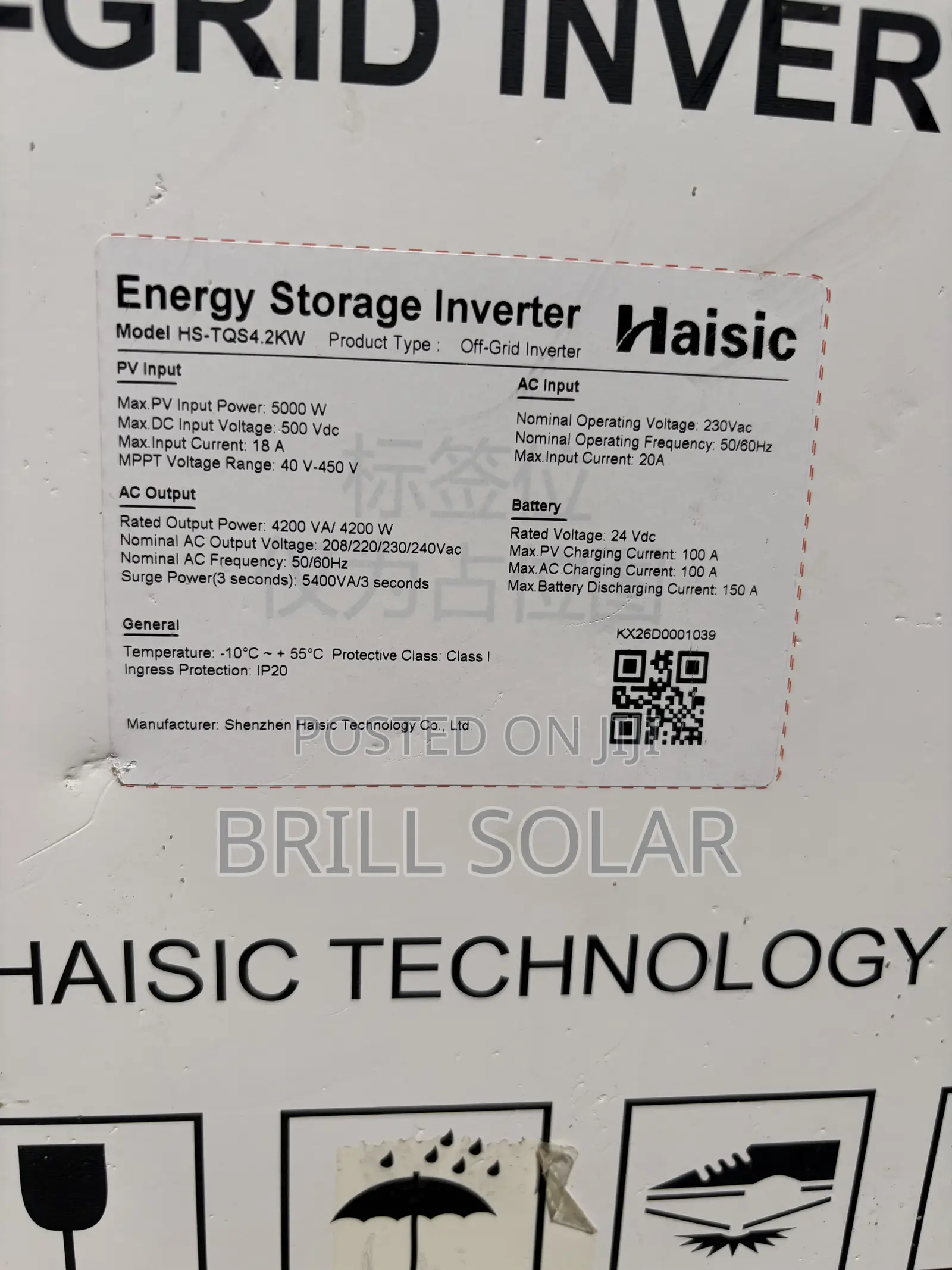 4.2kVA/8kWh Haisic All-in-One Energy Storage System