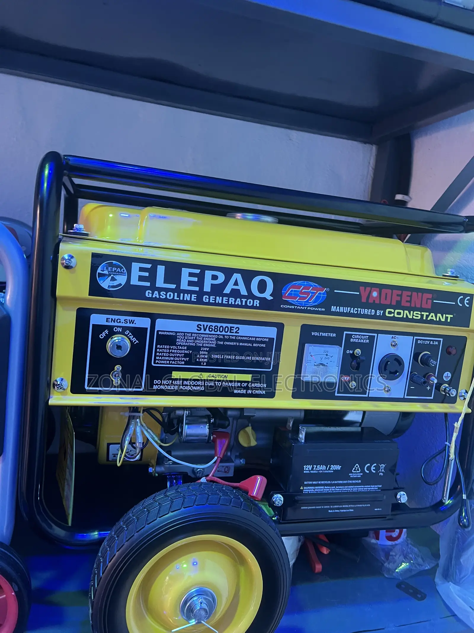 ELEPAQ Constant 4.5KVA Generator Key Start