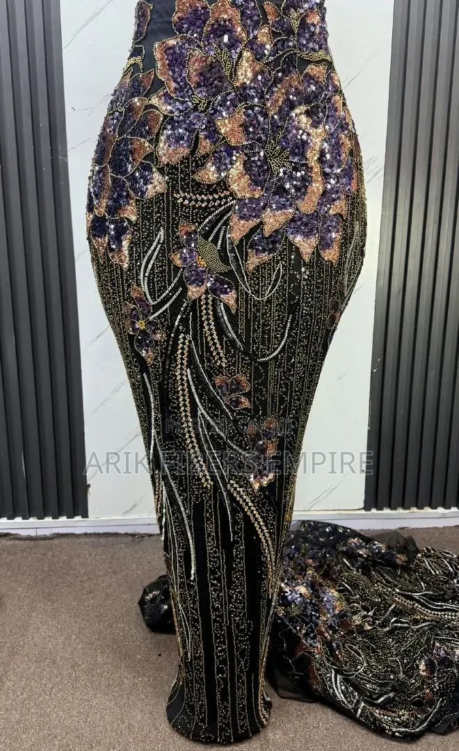 Premium Bridal/Celebrant Worthy Embroidered Beaded Aso_Ebi
