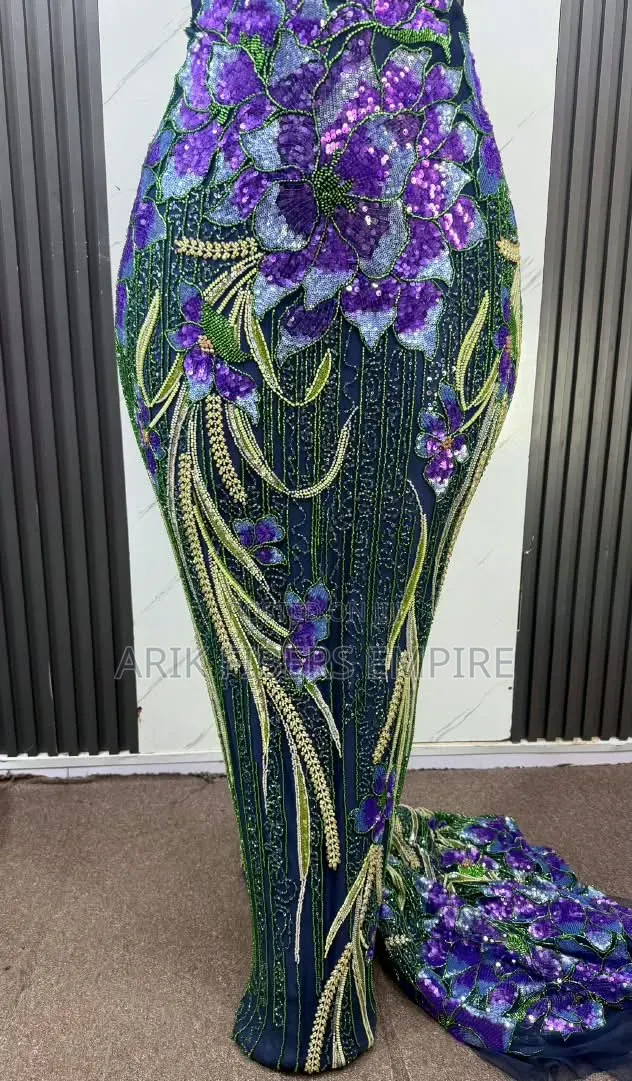 Premium Bridal/Celebrant Worthy Embroidered Beaded Aso_Ebi