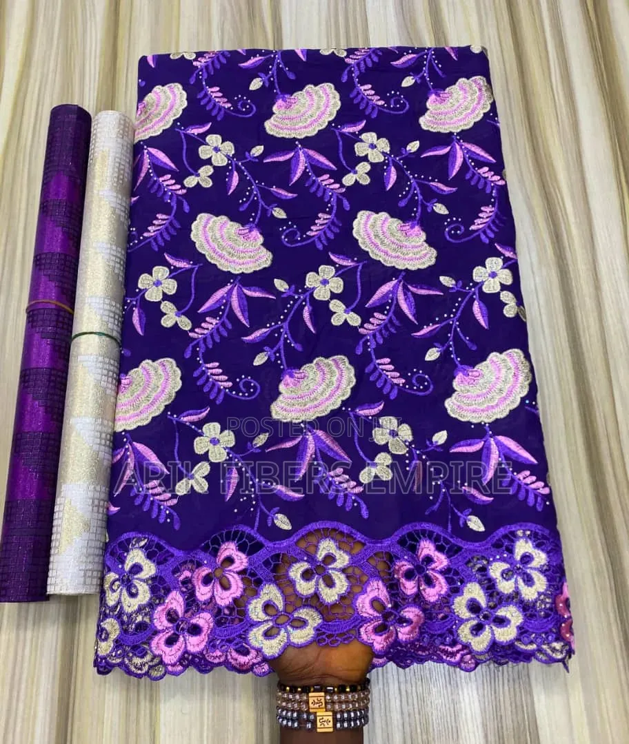 Sweet Swiss Lace Fabrics for Aso_Ebi