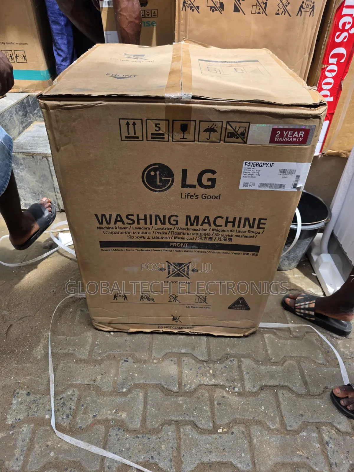 LG 10.5kg Front Load Washing Machine – WM4V5RGPYJE