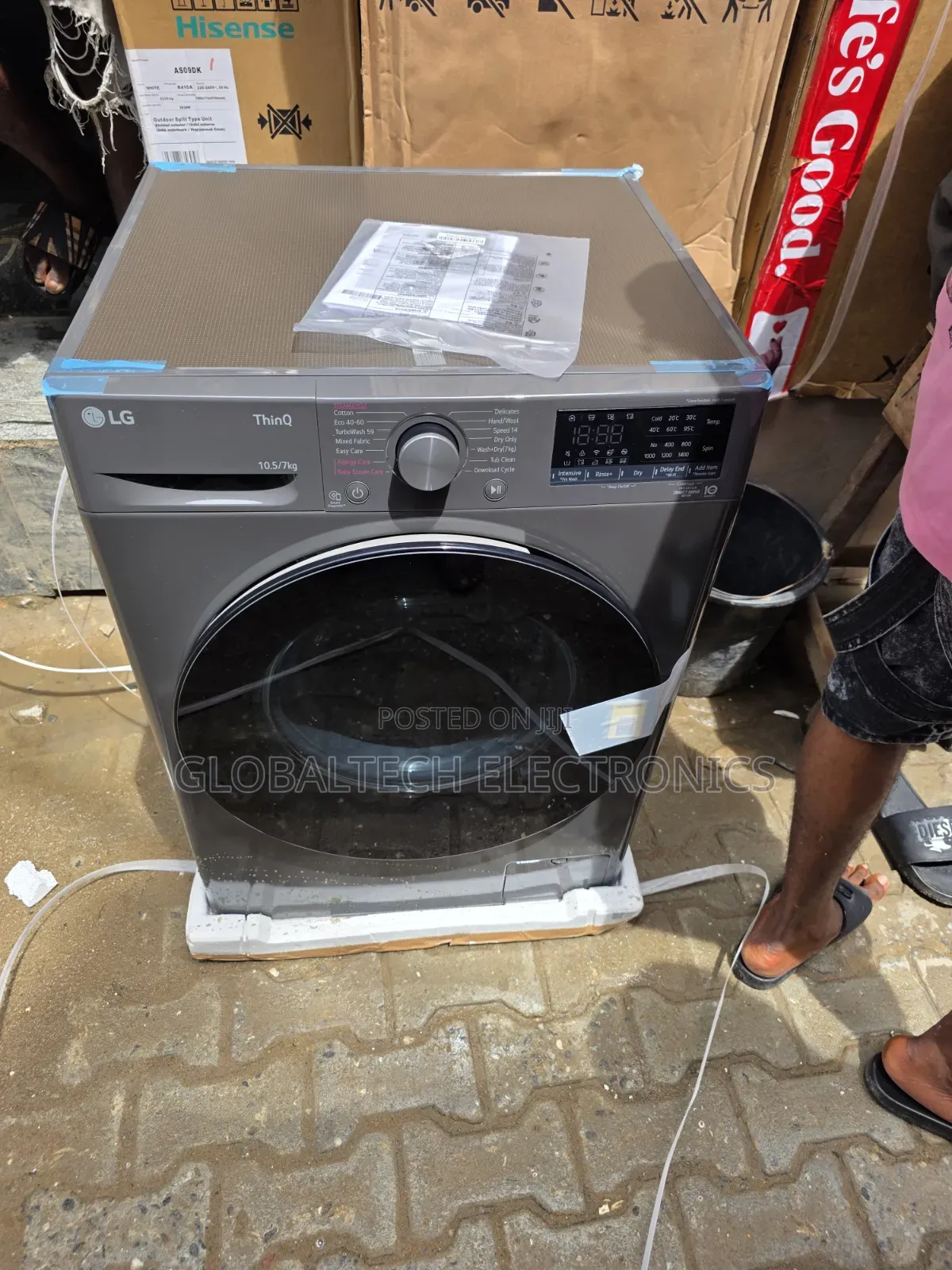 LG 10.5kg Front Load Washing Machine – WM4V5RGPYJE