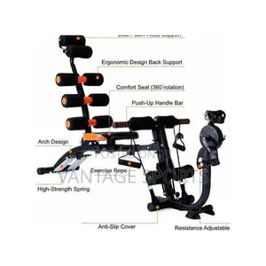 Six Pack Wonder Core Machine With Cycling Pedals - Payment on Delivery
