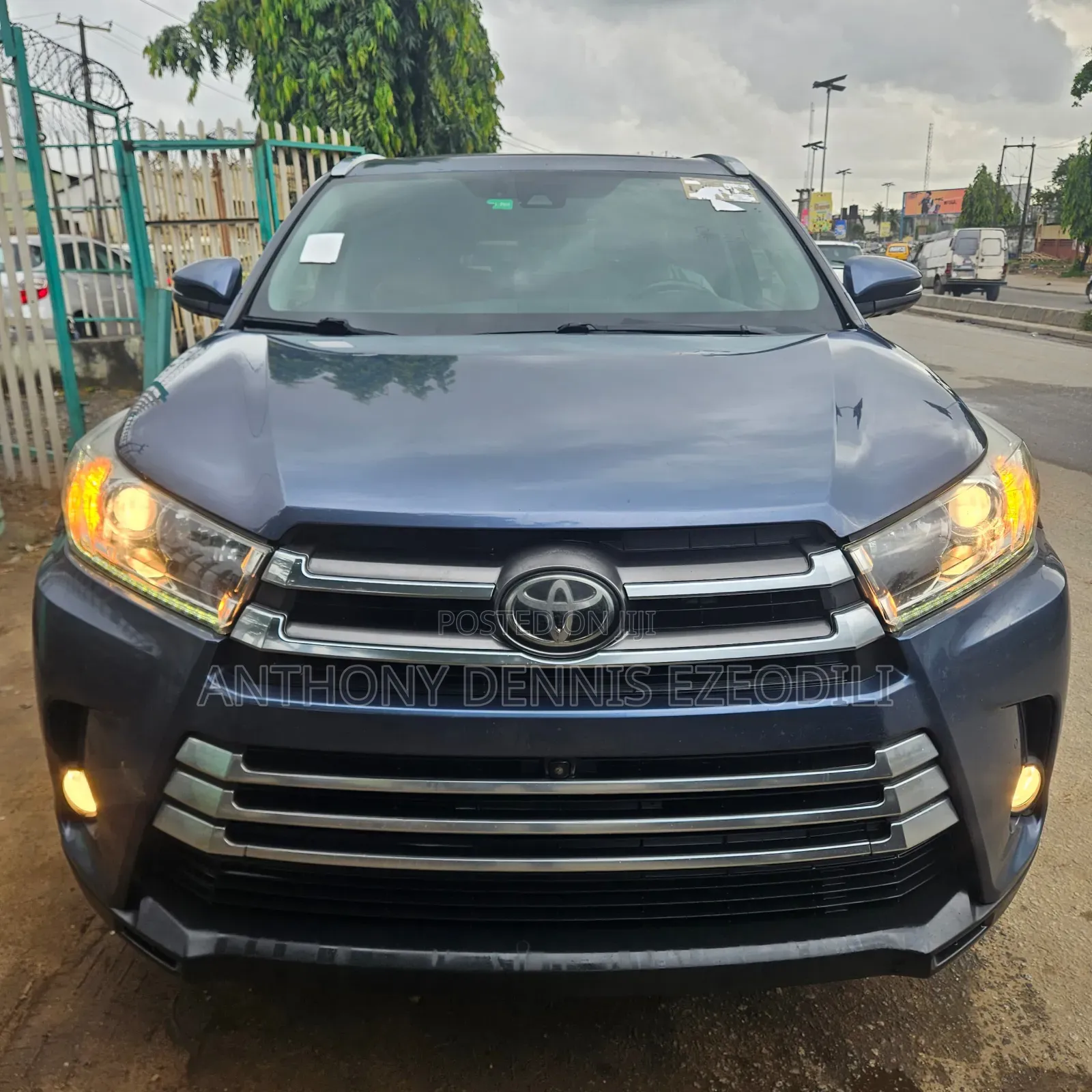 Toyota Highlander Limited Platinum 4x4 V6 (3.5L 6cyl 8A) 2017 Blue