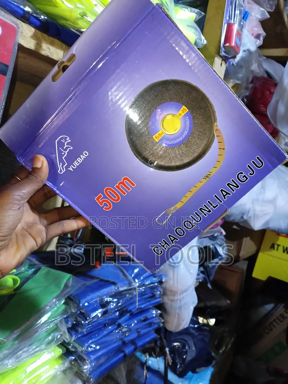  50m Cloth Fibre Tape Rule – Long Measuring Tape