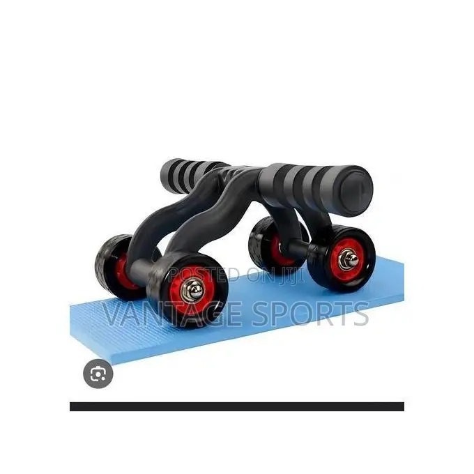 Roll Max 4‐Wheel Ab Roller – Multifunctional Portable Core Trainer