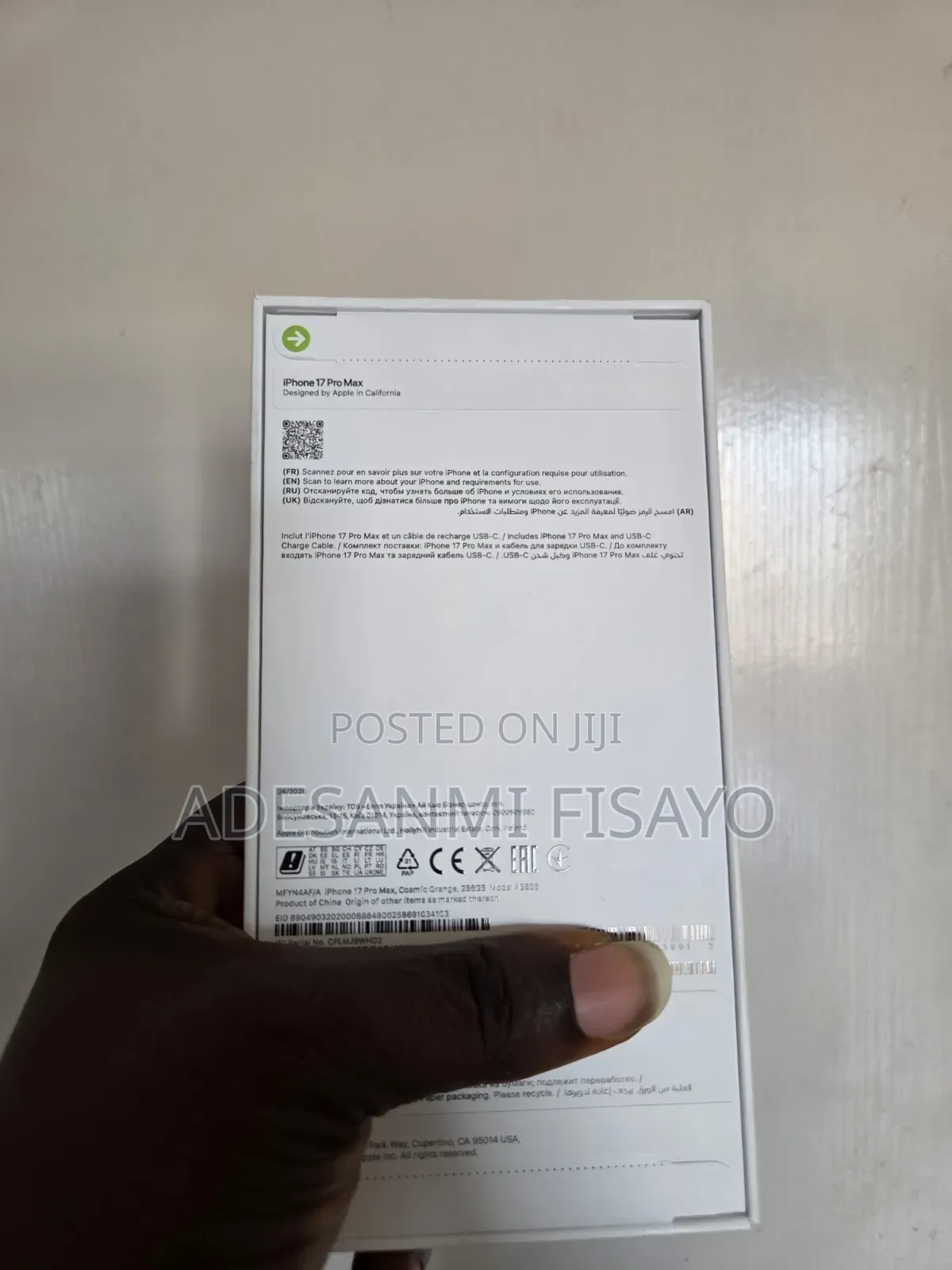 New Apple iPhone 17 Pro Max 256 GB Orange