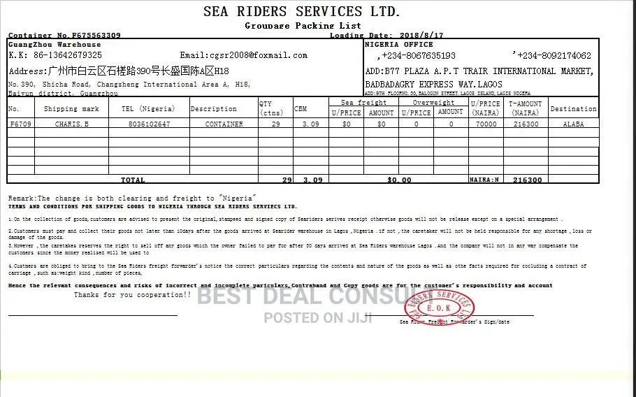 Importation From China