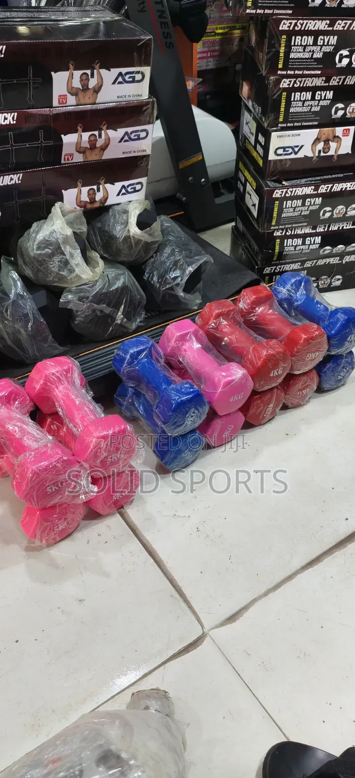 5kg Rubber Coated Dumbbell Set