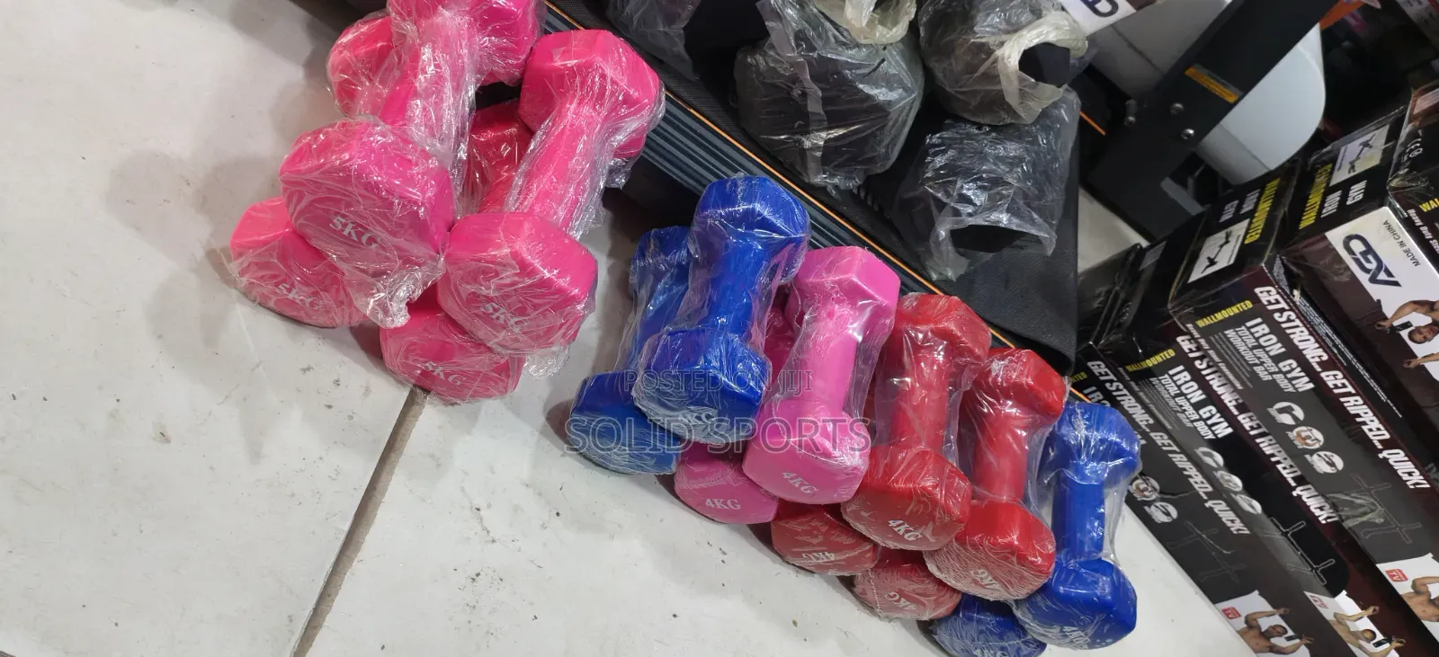6kg Rubber Dumbbells