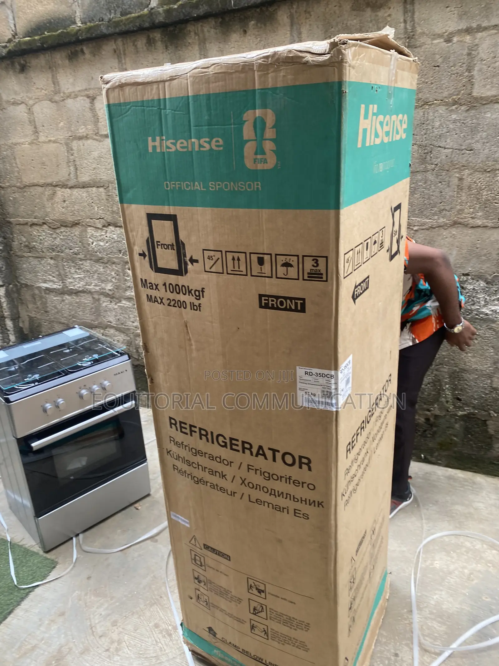 Hisense 264L RD-35DCB Double Door Bottom Freezer Food Storage Fridge